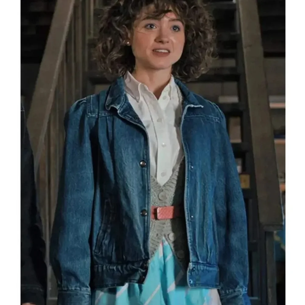 Vintage Retro  80's Dark Blue Jean Jacket Stranger Things Small - Picture 9 of 9